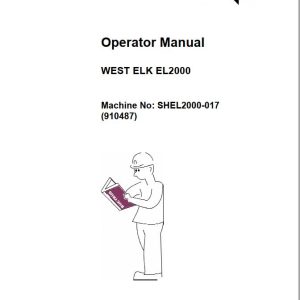 Caterpillar West Elk EL2000 Operator Manual