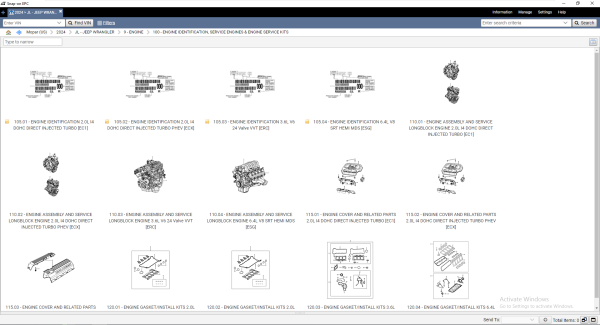 Chrysler FCA EPC5 International 02.2024 Spare Parts Catalogue VMware 4