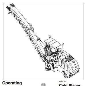 Dynapac Cold Planer PL1000RS Operation Maintenance Manual