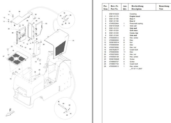 Dynapac Compact Planer PL350T Spare Parts Catalogue 1