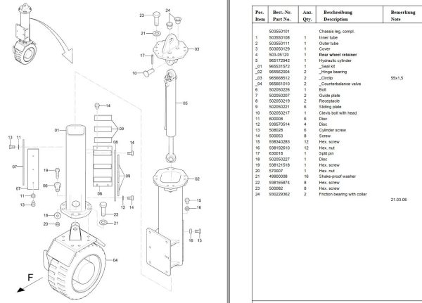 Dynapac Compact Planer PL500 PL16S Spare Parts Catalogue 1