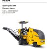 Dynapac Compact Planer PL500 Parts Operation Maintenance Manual