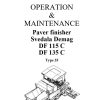 Dynapac DF115C DF135C Operation Maintenance Manual PDF 1