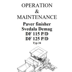 Dynapac DF115P DF125D Operation Maintenance Manual PDF 1