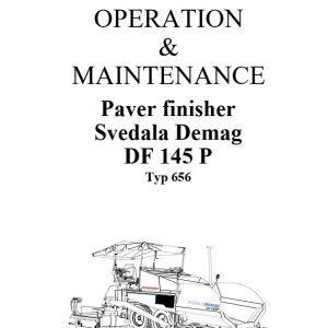 Dynapac DF145P Operation Maintenance Manual PDF 1