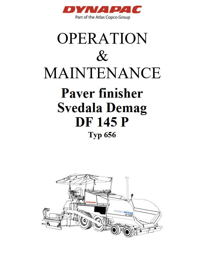 Dynapac DF145P Operation Maintenance Manual PDF 1