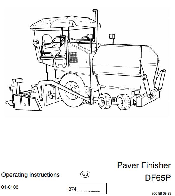 Dynapac DF65P Operation Maintenance Manual PDF 1