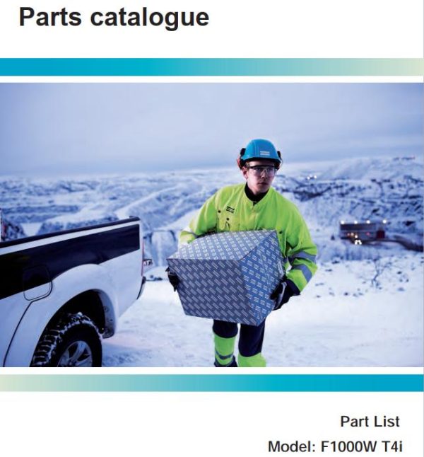 Dynapac F1000W T4i Parts Operation Maintenance Manual PDF 1