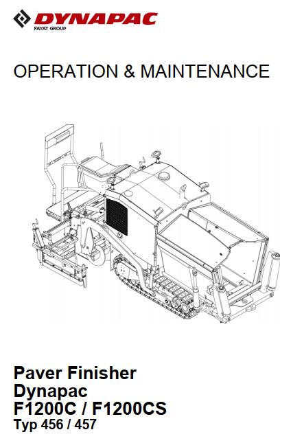 Dynapac F1200C F1200CS Parts Operation Maintenance Manual PDF 2