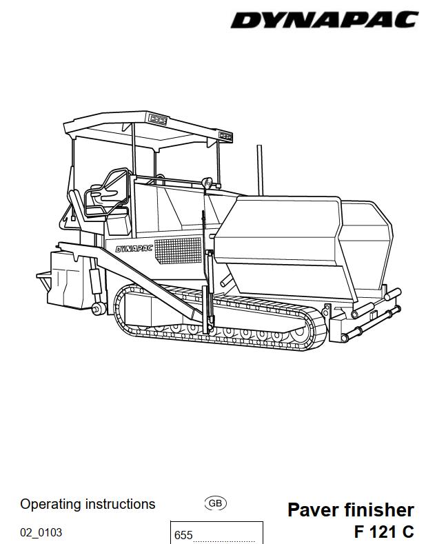 Dynapac F121C Operation Manual PDF 1 1