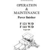 Dynapac F121W F141D Operation Maintenance Manual PDF 1