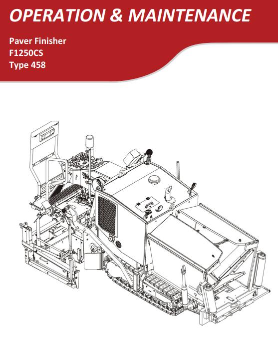 Dynapac F1250CS Parts Maintenance Operation Manual PDF 1