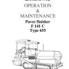 Dynapac F141C Operation Maintenance Manual PDF 1