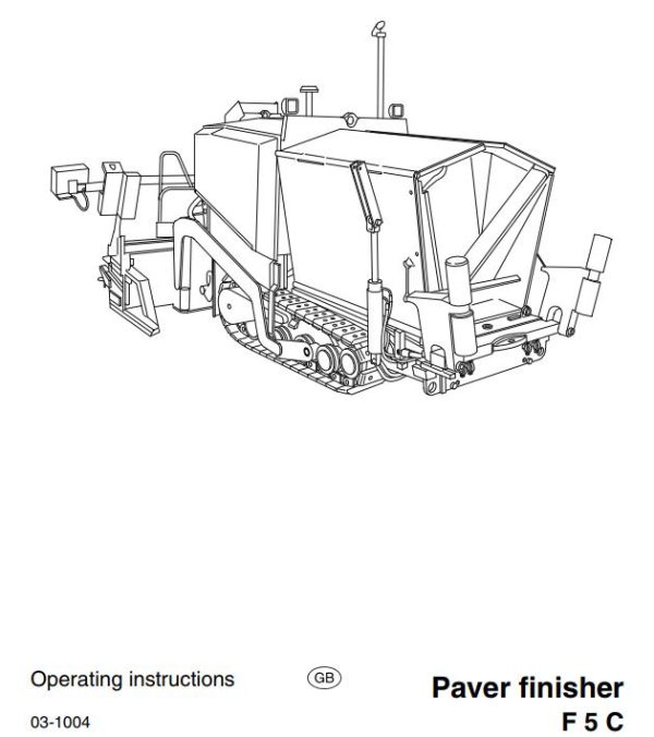 Dynapac F5C Operation Maintenance Manual PDF 1