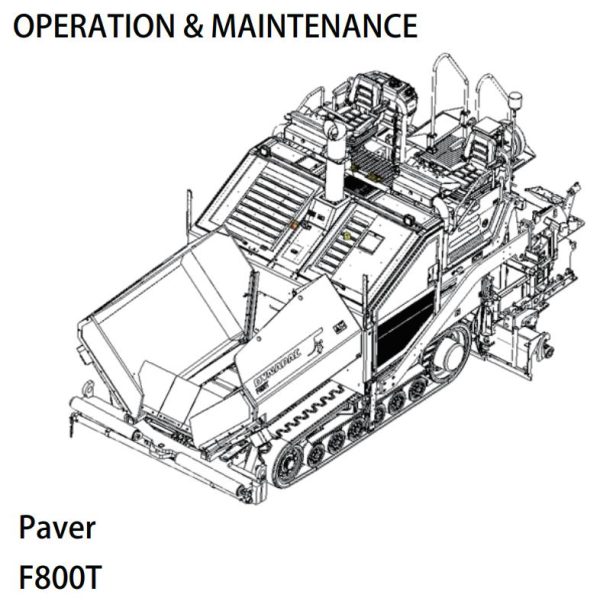 Dynapac F800T Parts Catalogue Operation Maintenance Manual PDF 2