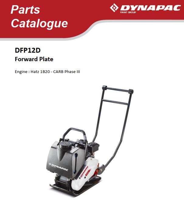 Dynapac Light DFP12D Parts Operating Maintenance Manual PDF 1