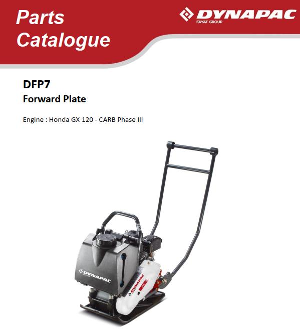 Dynapac Light DFP7 Operating Maintenance Instruction Parts PDF 1