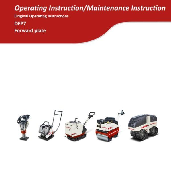 Dynapac Light DFP7 Operating Maintenance Instruction Parts PDF 2