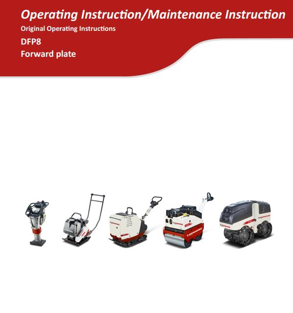 Dynapac Light DFP8 Operating Instruction Parts Catalog PDF 1