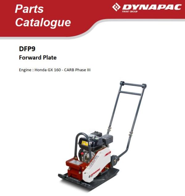 Dynapac Light DFP9 Parts Operation Maintenance Manual PDF 1