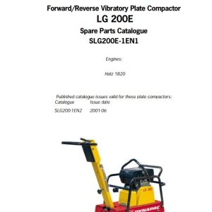 Dynapac Light LG200E Parts Catalog PDF 1