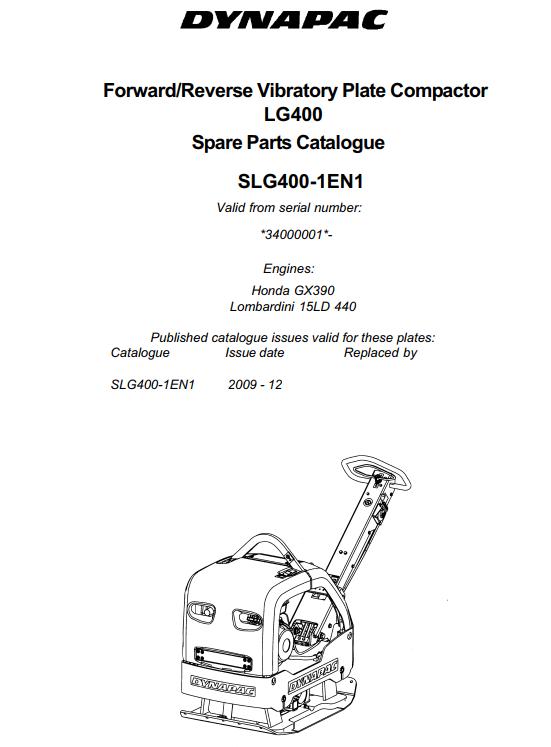 Dynapac Light LG400 Parts Operation Maintenance Manual PDF 2