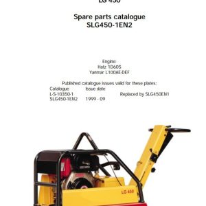 Dynapac Light LG450 Parts Catalog PDF 1