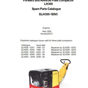 Dynapac Light LH300 Operation Maintenance Manual Parts PDF 1 1