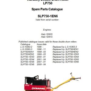 Dynapac Light LP750 Parts Operation Maintenance Manual PDF 1