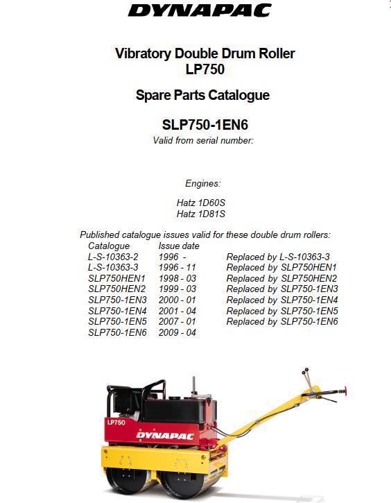 Dynapac Light LP750 Parts Operation Maintenance Manual PDF 1