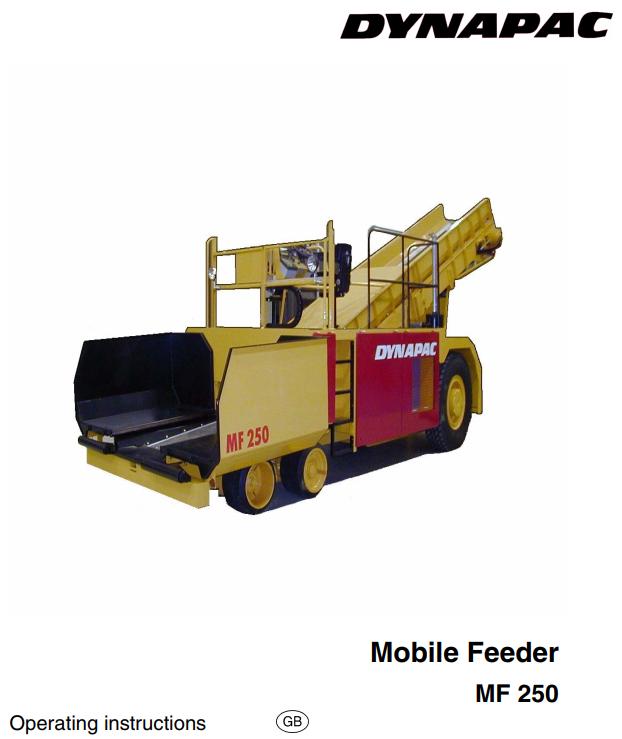 Dynapac MF250 Operation Manual PDF 1
