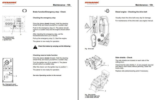 Dynapac Planer PL500T PL500TD Operation Maintenance Manual 1