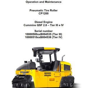 Dynapac Roller CP1200 Operation Maintenance Manual PDF 1 1