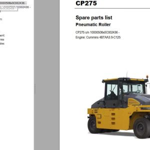 Dynapac Roller CP275 Parts Manual PDF 1 1