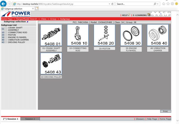 Iveco Power Trucks Bus EPC Q1.2024 03.2024 Spare Parts List 2