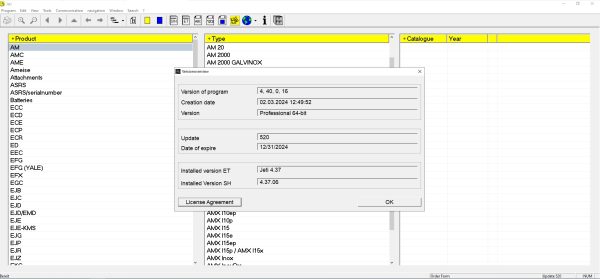 JUNGHEINRICH JETI ForkLift ET v4.37 Updated 520 05.2024 Spare Parts Catalog 1
