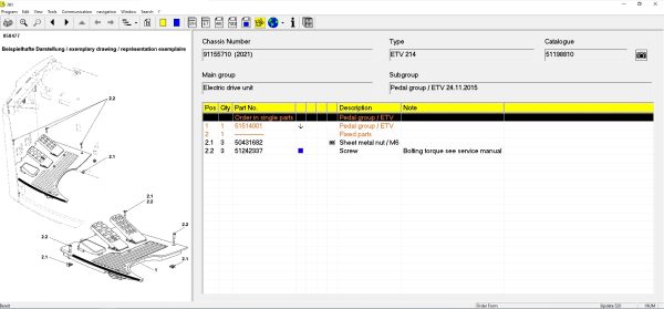 JUNGHEINRICH JETI ForkLift ET v4.37 Updated 520 05.2024 Spare Parts Catalog 3