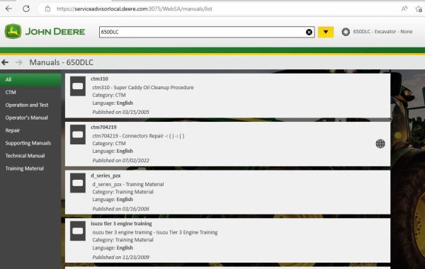 John Deere Service Advisor v5.3 CF 03.2024 Offline 2