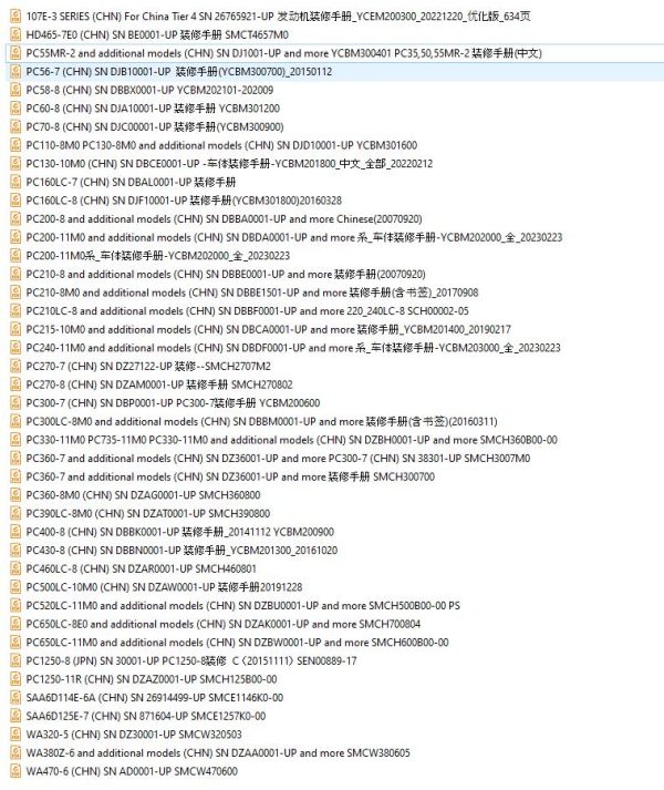 Komatsu Construction Chinese 5.61 GB Update 2024 Shop Manual PDF ZH 1