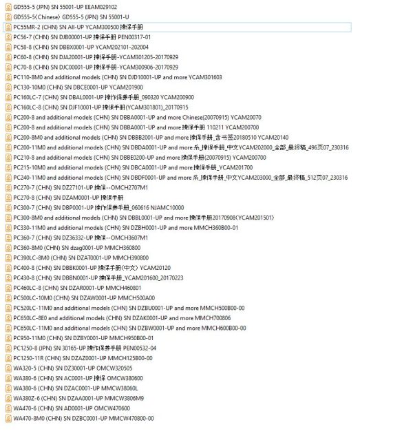 Komatsu Construction Chinese 887 MB Update 2024 Operator Maintenance Manual Operator Maintenance Manual PDF ZH ZH 2