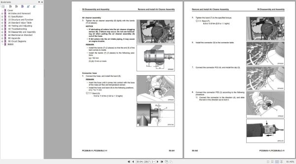 Komatsu Hydraulic Excavator Updated 2024 10.7 GB PDF Shop Manual 6