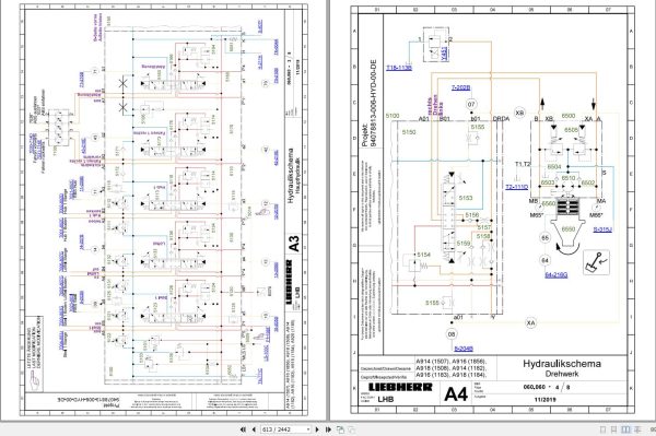Liebherr Hydraulic Excavator A910 to A918 Compact Service Manual 12206344 04.2021