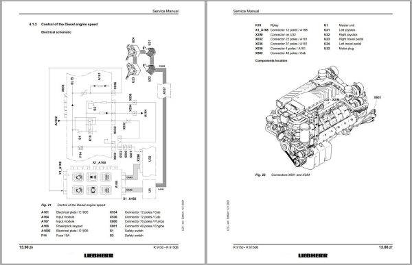 Liebherr Hydraulic Excavator R9150 R9150B Service Manual 30614 12.2021 1