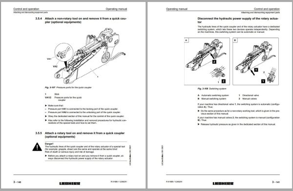 Liebherr Hydraulic Excavator R9150B Service Manual 38148 09.2021 1