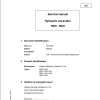 Liebherr Hydraulic Excavator R920 to R925 Service Manual 10216478 02.2022