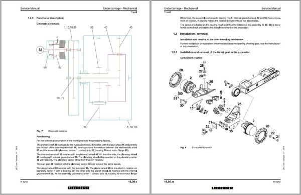 Liebherr Hydraulic Excavator R9250 Service Manual 13466 12.2021 1