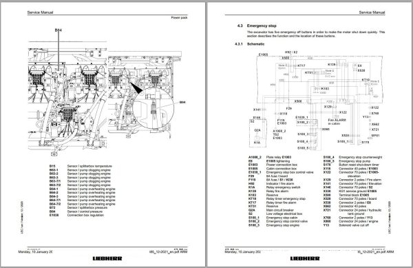 Liebherr Hydraulic Excavator R9250E Service Manual 25385 12.2021 1