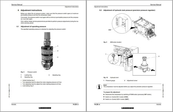 Liebherr Hydraulic Excavator R9350E Service Manual 12947 06.2021 1