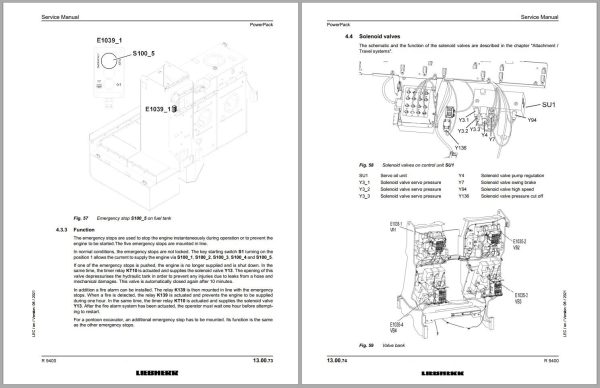 Liebherr Hydraulic Excavator R9400 Service Manual 26377 06.2021 1