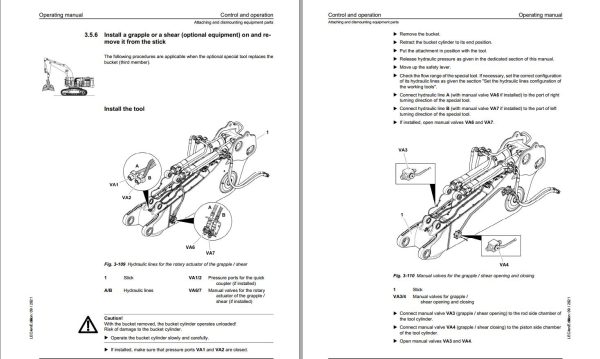 Liebherr Mining Crawler Excavators R9150 US Operating Manual 38079 2021 1